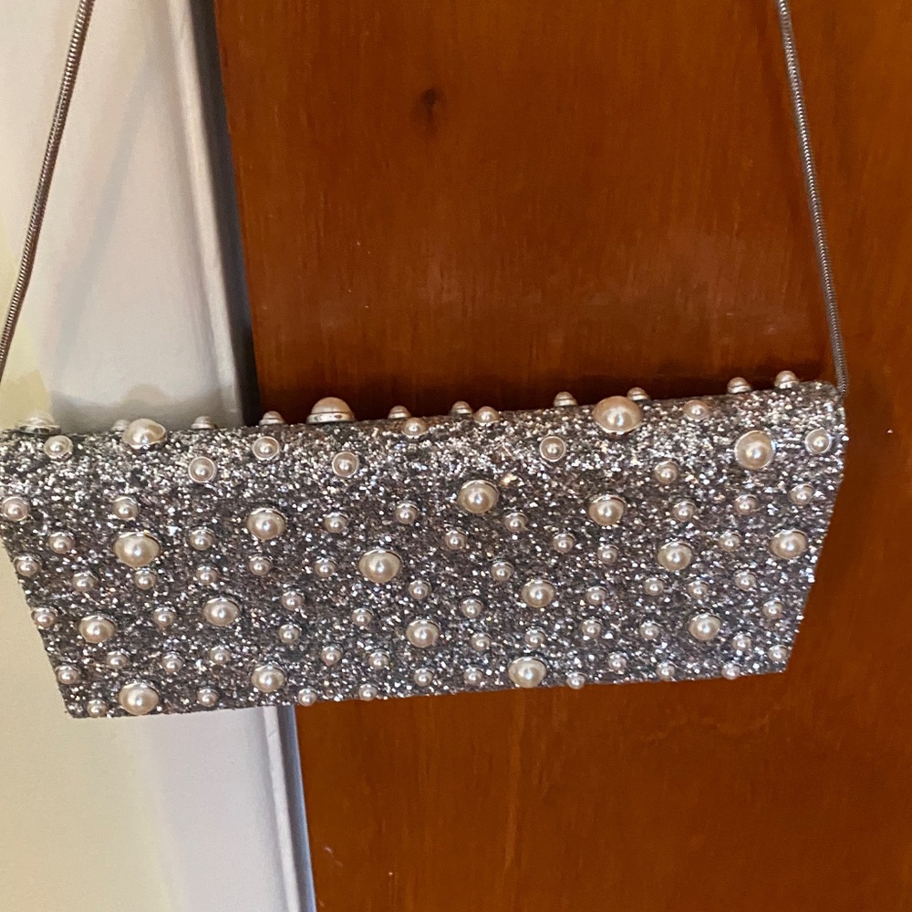 Glitter & Pearls Evening Bag